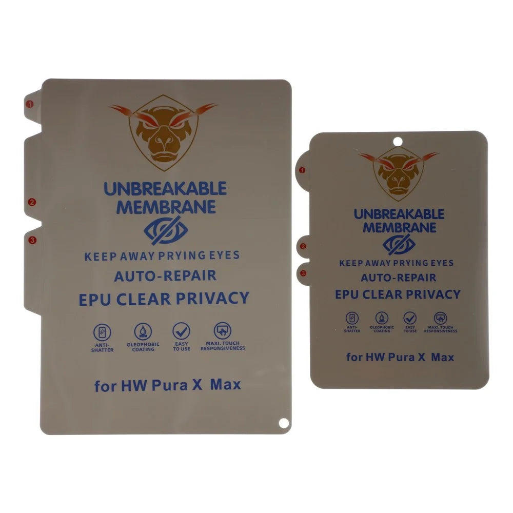 For Huawei Pura X Max 180-degree Privacy Screen Protector TPU + PET Inner + Outer Film Set - 3