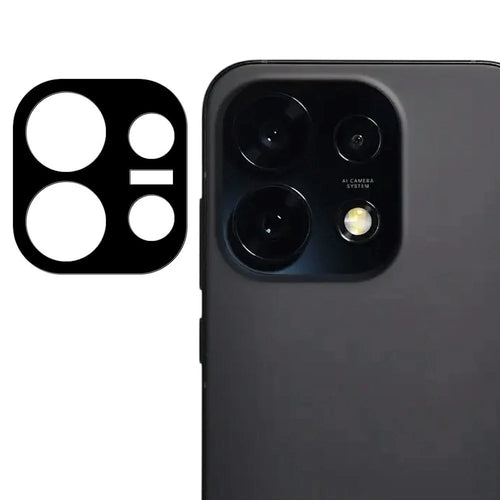 For Oppo Reno16 Pro 5G (Global) Tempered Glass Lens Protector Black Silk Printing Camera Lens Film - 1