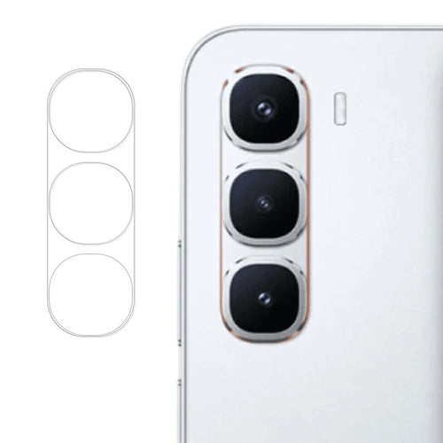 For Infinix Hot 60 Pro+ 4G Tempered Glass Camera Lens Protector Ultra Clear Anti-Scratch Full Coverage Lens Film - Transparent - 1
