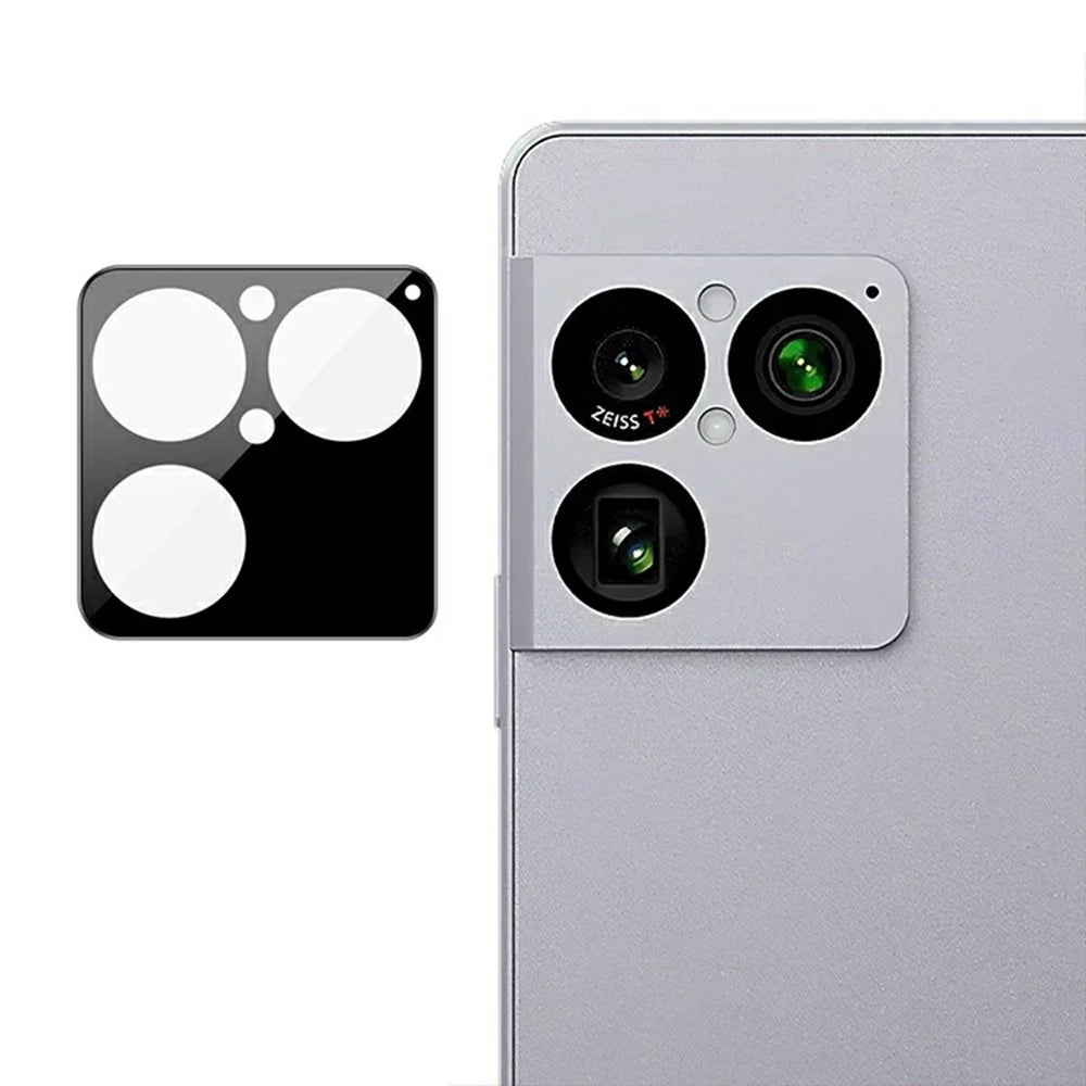 For Sony Xperia 1 VIII Tempered Glass Lens Protector Black Silk Printing Camera Lens Film - Black - 1
