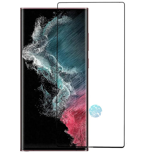 For Samsung Galaxy S23 Ultra Full Coverage Screen Protector Full Glue High Clarity Scratch Resistant Tempered Glass Film, Support Face Unlock - 1