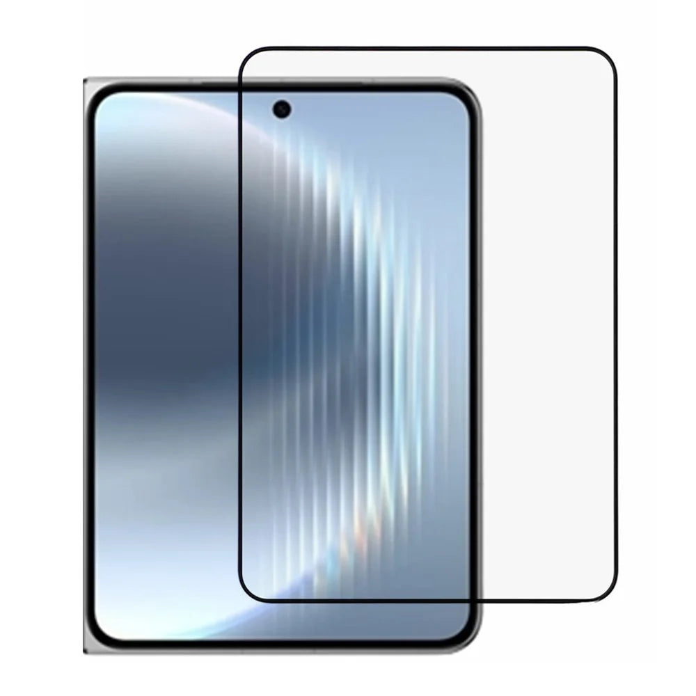 For Huawei Pura X Max Screen Protector Silk Printing Tempered Glass Full Glue Film (Outer Screen) - 1