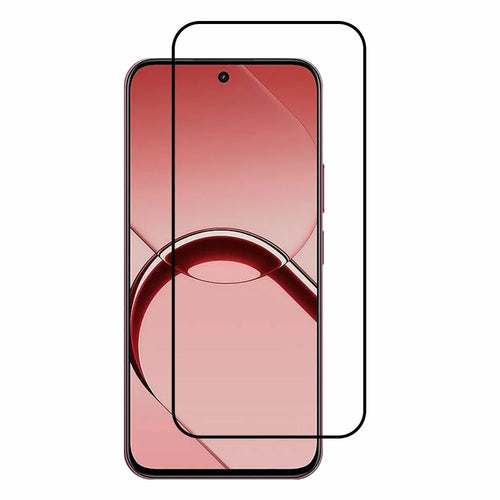 For Realme 16T 5G / C83 5G / C100 5G / C100 4G / C100i 5G / C100i 4G / C100x 4G Screen Protector Full Glue Silk Printing Tempered Glass Screen Film - Black - 1