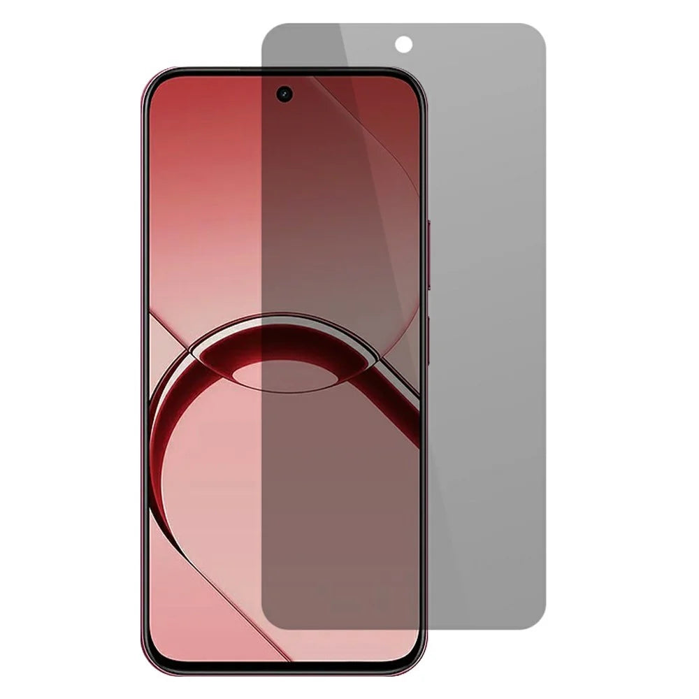 For Realme 16T 5G / C83 5G / C100 5G / C100 4G / C100i 5G / C100i 4G / C100x 4G Privacy Screen Protector 180-Degree Anti-Spy Tempered Glass Full Coverage Film - Black - 1