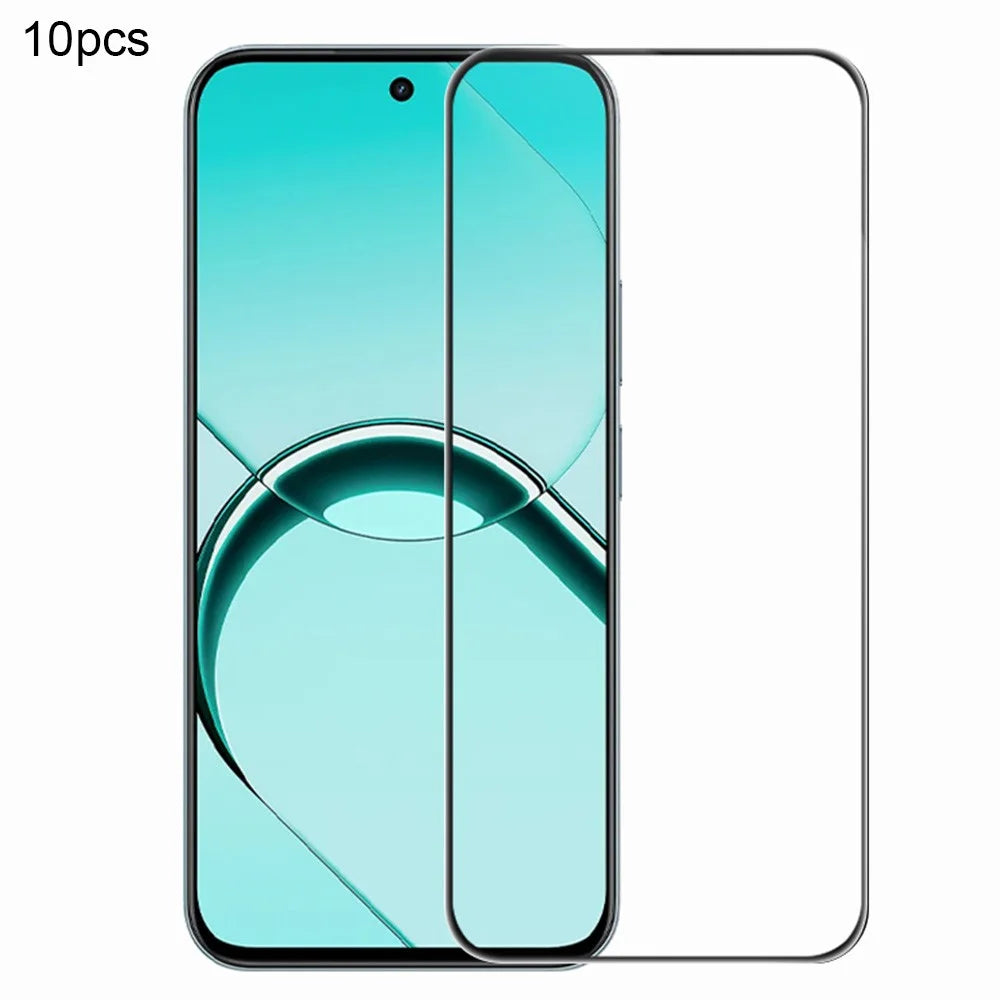 RURIHAI 10Pcs Full Screen Protector For Realme C100 5G / C100 4G / C100i 4G / C100x 4G / 16T 5G / C83 5G / P4 Lite 5G , Full Glue 0.26mm 2.5D High Aluminium-Silicon Glass Film - 1