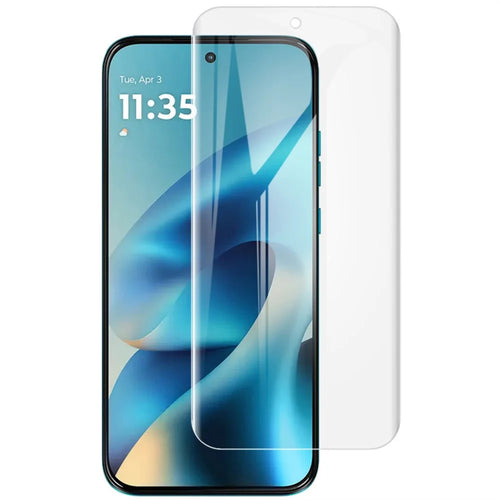 IMAK Hydrogel Film 4th For Motorola Moto G87 5G / G77 5G / G67 5G / G Max 5G Full Screen Protector Ultra Clear Full Glue Soft TPU Film (Fingerprint Unlock) - Transparent - 1