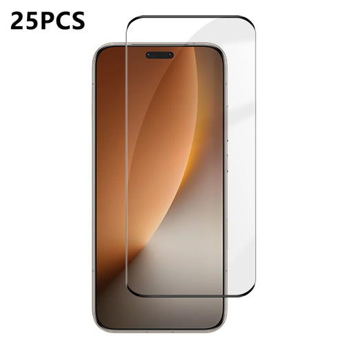 For Honor Magic8 Pro 5G 25Pcs Full Cover Screen Protector Silk Printing Ultra Clear High Aluminium-silicon Glass Film - Transparent - 1