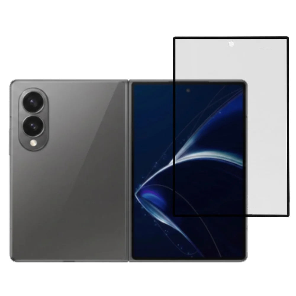 For Samsung Galaxy Z Fold8 Anti-Spy Screen Protector Silk Printing Tempered Glass Outer Screen Film - 1