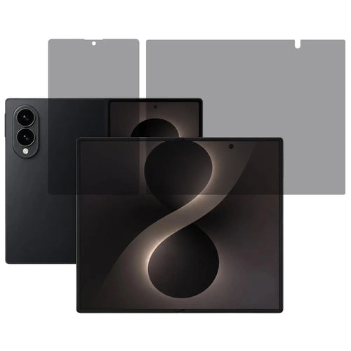For Samsung Galaxy Z Fold8 Anti-Spy Screen Protector PET Matte Front and Outer Screen Film - 1
