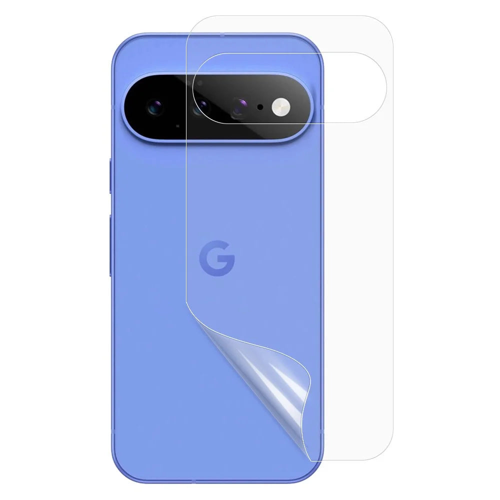 For Google Pixel 11 Anti-Scratch Phone Back Protector Ultra Clear PET Back Cover Film, NOT Complete Covering - Transparent - 1