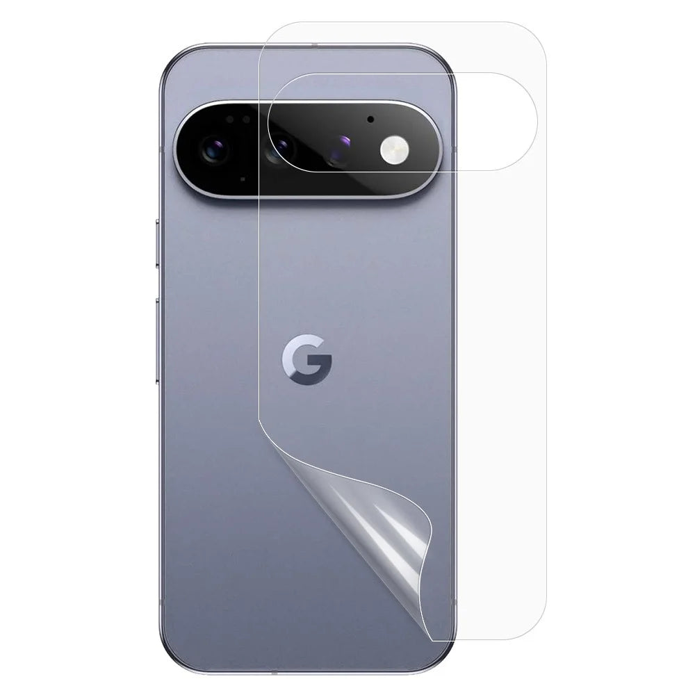For Google Pixel 11 Pro Anti-Scratch Phone Back Protector Ultra Clear PET Back Cover Film, NOT Complete Covering - Transparent - 1
