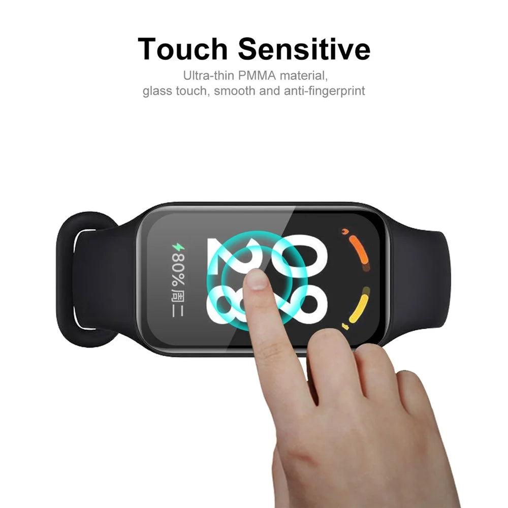 ENKAY HAT PRINCE 2Pcs  /  Set for Redmi Band 2 Protective Film 3D Curved PMMA Smart Watch Screen Protector Soft PC Edge Anti-Scratch HD Clear Full Cover Film - 4