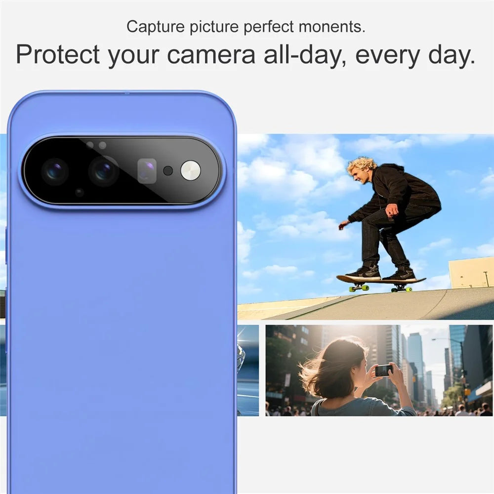 IMAK For Google Pixel 11 Camera Lens Protector Tempered Glass HD Clear Full Cover Lens Film - Black - 4
