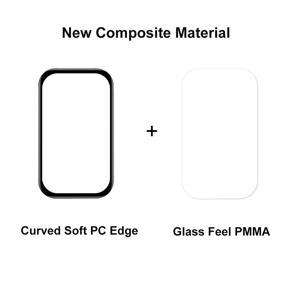 ENKAY HAT PRINCE For Redmi Band 2 Scratch Proof 3D Curved PMMA Screen Protector Soft PC Edge HD Clear Full Cover Film - 3