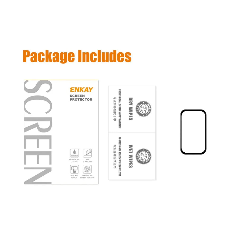 ENKAY HAT PRINCE For Redmi Band 2 Scratch Proof 3D Curved PMMA Screen Protector Soft PC Edge HD Clear Full Cover Film - 7