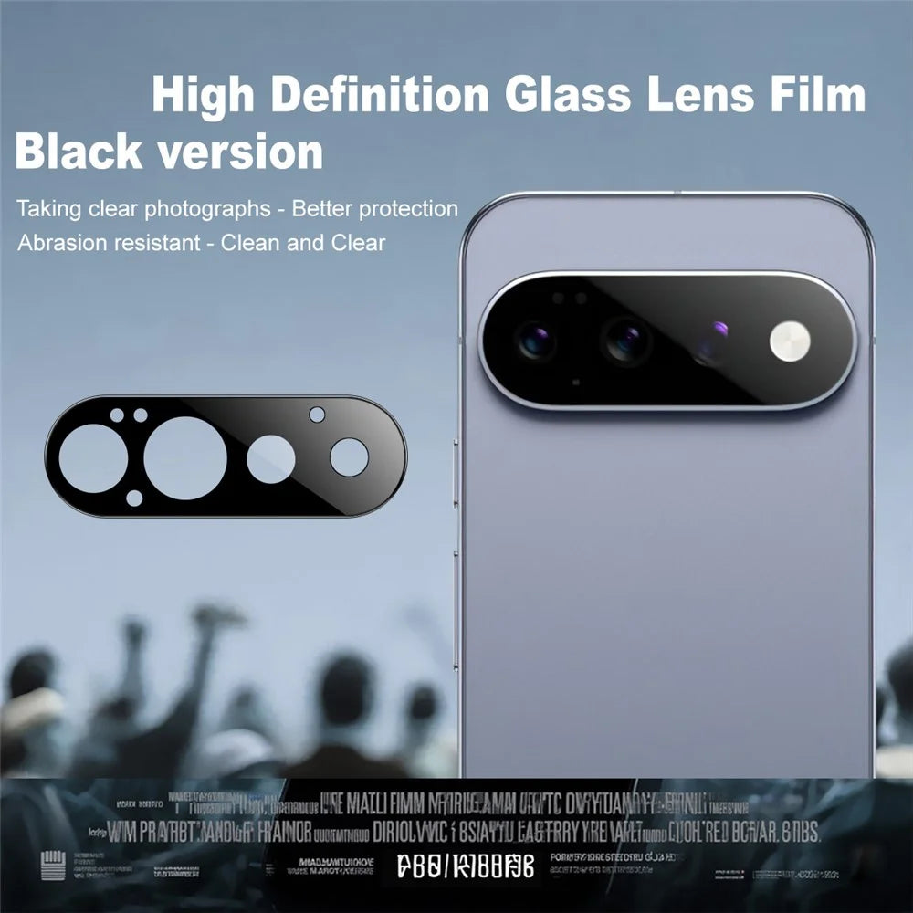 IMAK For Google Pixel 11 Pro Camera Lens Protector Tempered Glass HD Clear Full Cover Lens Film - Black - 2