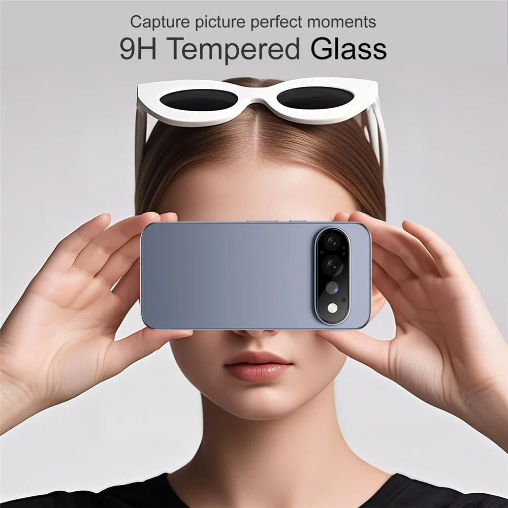 IMAK For Google Pixel 11 Pro Camera Lens Protector Tempered Glass HD Clear Full Cover Lens Film - Black - 3