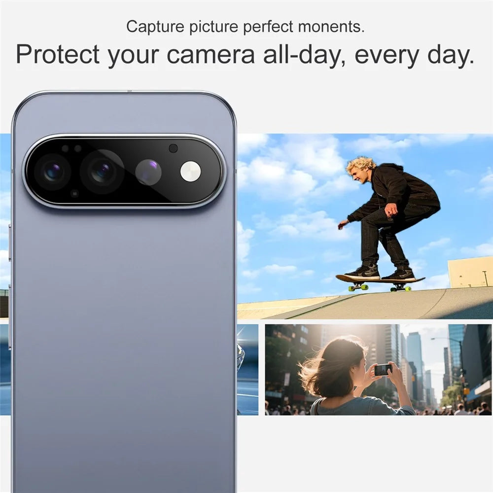 IMAK For Google Pixel 11 Pro Camera Lens Protector Tempered Glass HD Clear Full Cover Lens Film - Black - 4