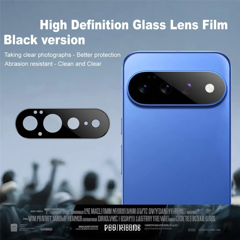 IMAK For Google Pixel 11 Pro XL Camera Lens Protector Tempered Glass HD Clear Full Cover Lens Film - Black - 2