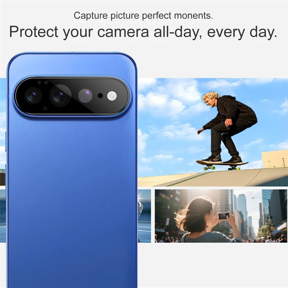 IMAK For Google Pixel 11 Pro XL Camera Lens Protector Tempered Glass HD Clear Full Cover Lens Film - Black - 5