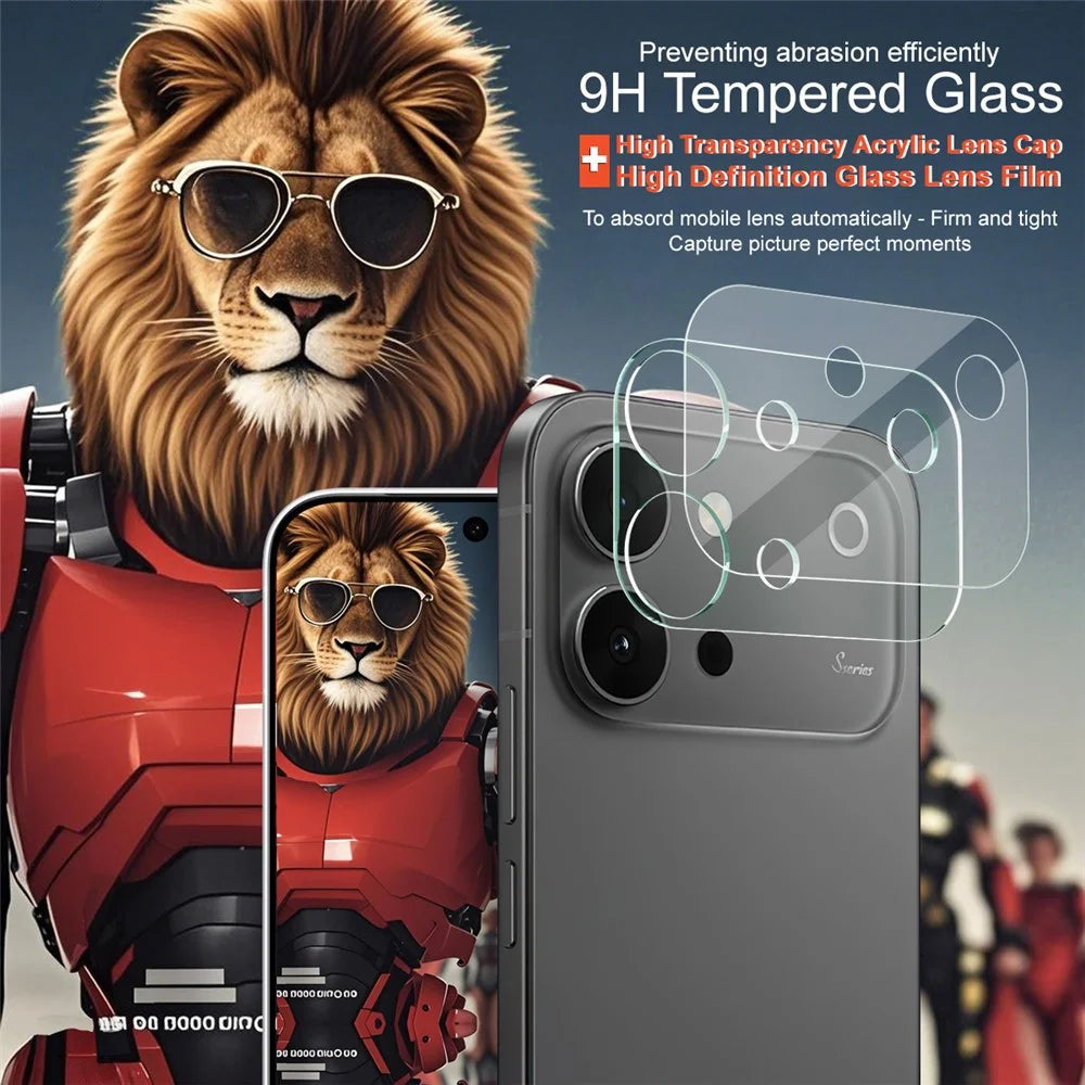 IMAK for vivo S60 Vitality Tempered Glass Full Cover Camera Lens Protector + Acrylic Lens Cap - Transparent - 3