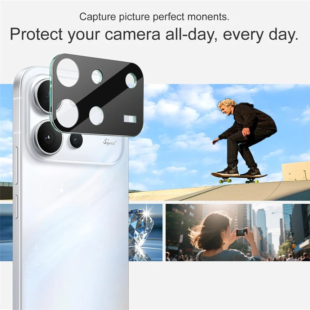 IMAK For vivo S60 5G Tempered Glass Full Cover Lens Film + Acrylic Cap - Black - 4