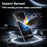 For Motorola Edge 50 Fusion 5G 25Pcs Anti-spy Screen Protector Silk Printing High Aluminium-silicon Glass Full Cover Anti-fingerprint Privacy Film - Black - 5