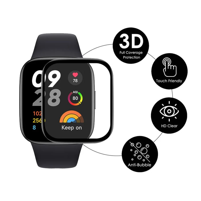ENKAY HAT PRINCE for Xiaomi Redmi Band 3 HD Clear Smart Watch Screen Protector 3D Curved PMMA Soft PC Edge Full Coverage Film - 2