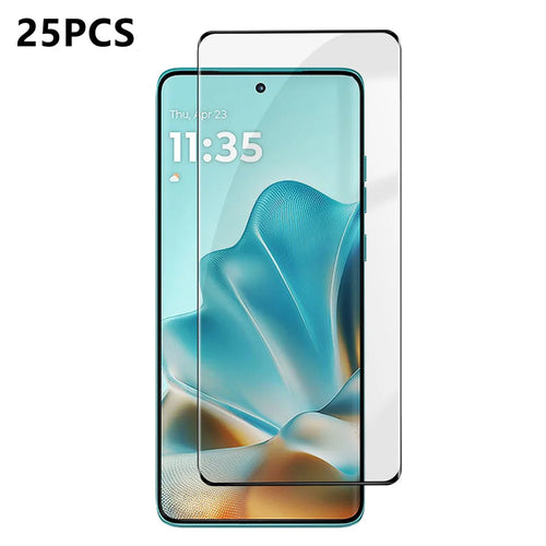 For Motorola Edge 60 5G / Motorola Edge 60 Fusion 5G 25Pcs Full Cover Screen Protector Silk Printing Ultra Clear High Aluminium-silicon Glass Film - Transparent - 1