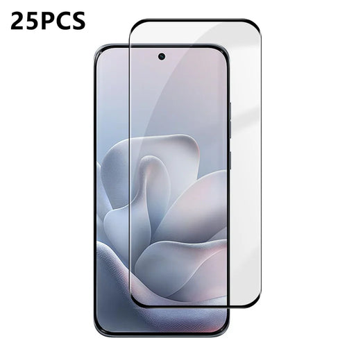 For Motorola Edge 70 Fusion+ 5G / Motorola Edge 70 Fusion 5G 25Pcs Full Cover Screen Protector Silk Printing Ultra Clear High Aluminium-silicon Glass Film - Transparent - 1