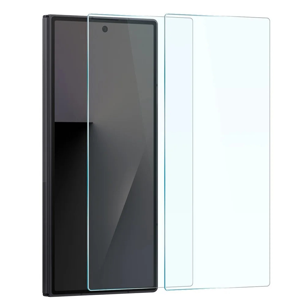 NORTHJO A+ 2Pcs For Samsung Galaxy Z Fold7 5G Tempered Glass Screen Protector 0.3mm 2.5D HD Film (NOT Complete Covering) - Transparent - 1