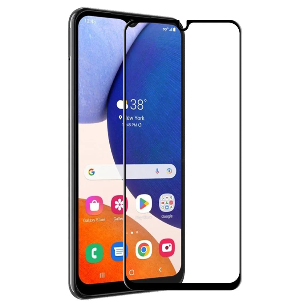 ENKAY HAT PRINCE For Samsung Galaxy A14 5G / A14 4G Full Screen Protector 6D Silk Printing Full Glue Anti-fingerprint High Aluminium-silicon Glass Film - 1