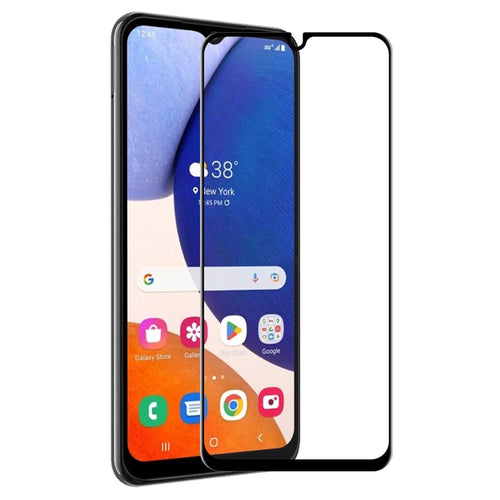 ENKAY HAT PRINCE For Samsung Galaxy A14 5G / A14 4G Full Screen Protector 6D Silk Printing Full Glue Anti-fingerprint High Aluminium-silicon Glass Film - 1