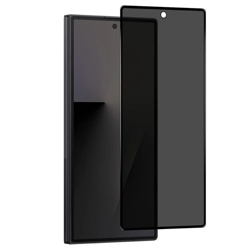 NORTHJO A++ For Samsung Galaxy Z Fold7 5G Screen Protector Privacy Full Glue Silk Printing Anti-Spy High Aluminium-Silicon Glass Film - Black - 1