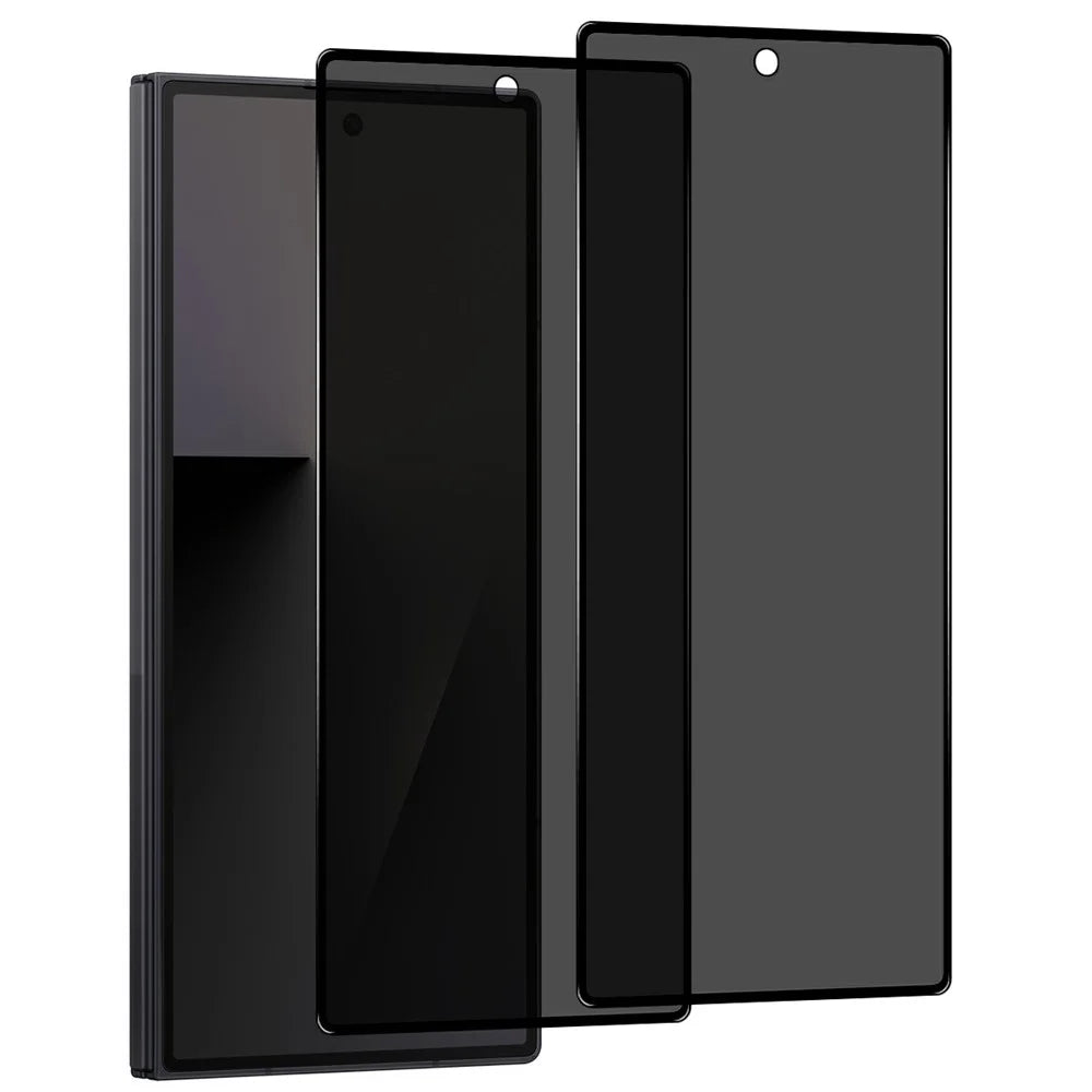 NORTHJO 2Pcs A++ For Samsung Galaxy Z Fold7 5G Privacy Screen Protector High Aluminium-Silicon Glass 0.3mm Full Covering Anti Spy Film - 1