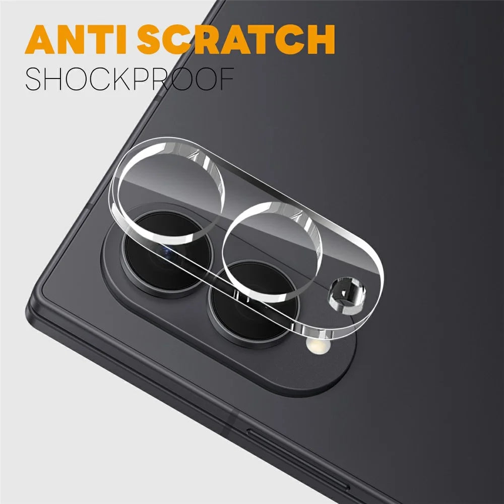 NORTHJO 2Pcs For Samsung Galaxy Z Fold8 Tempered Glass Camera Lens Protector Clear 3D Integrated Full Coverage - Transparent - 3