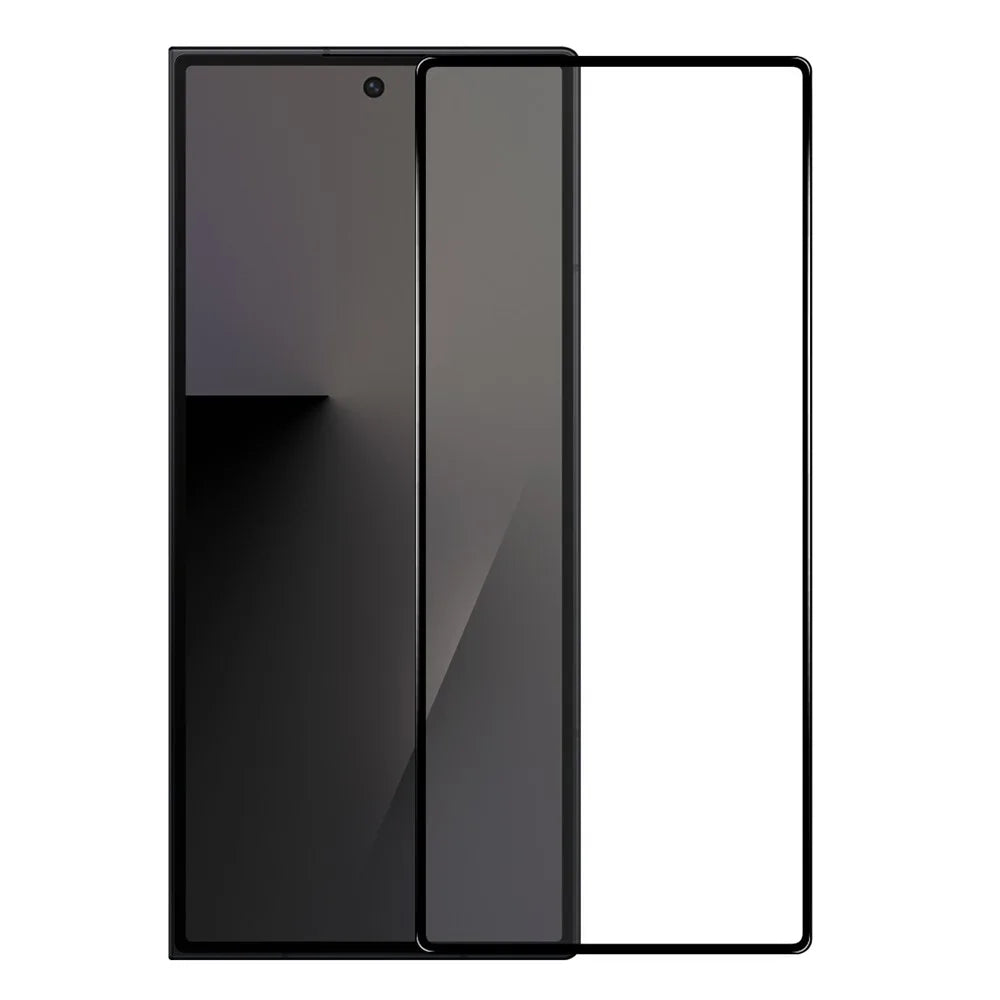 NORTHJO A+ For Samsung Galaxy Z Fold7 5G Full Screen Protector High Aluminum-Silicon Film 0.3mm 2.5D Black Edge Silk Printing - Black - 3