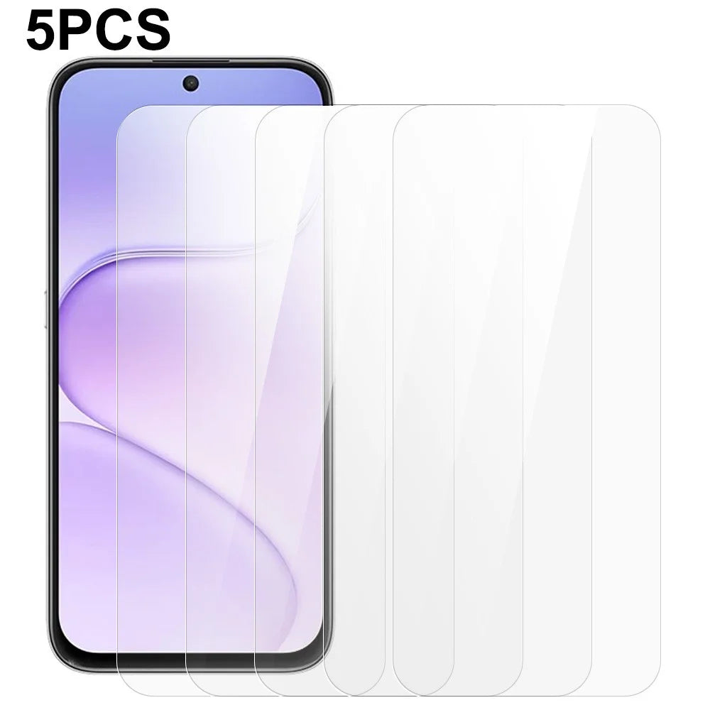 5Pcs For Honor 600 Smart 5G Front Screen Protector 0.3mm 2.5D Tempered Glass Film, Not Full Covering - Transparent - 1