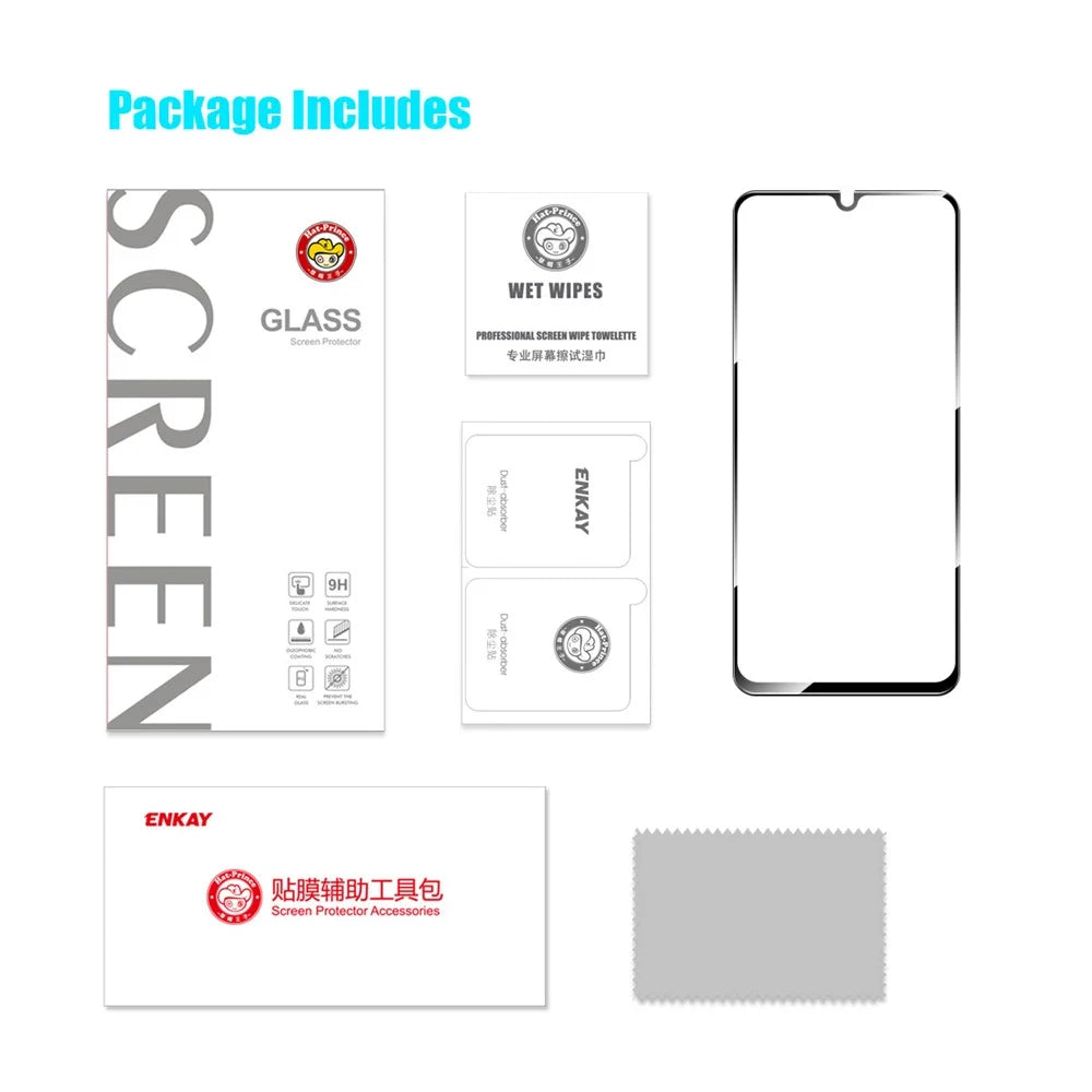 ENKAY HAT PRINCE Full Screen Protector For Samsung Galaxy A14 5G / A14 4G, 0.26mm 2.5D Sensitive Touch Anti-explosion High Aluminium-silicon Glass Film - 7