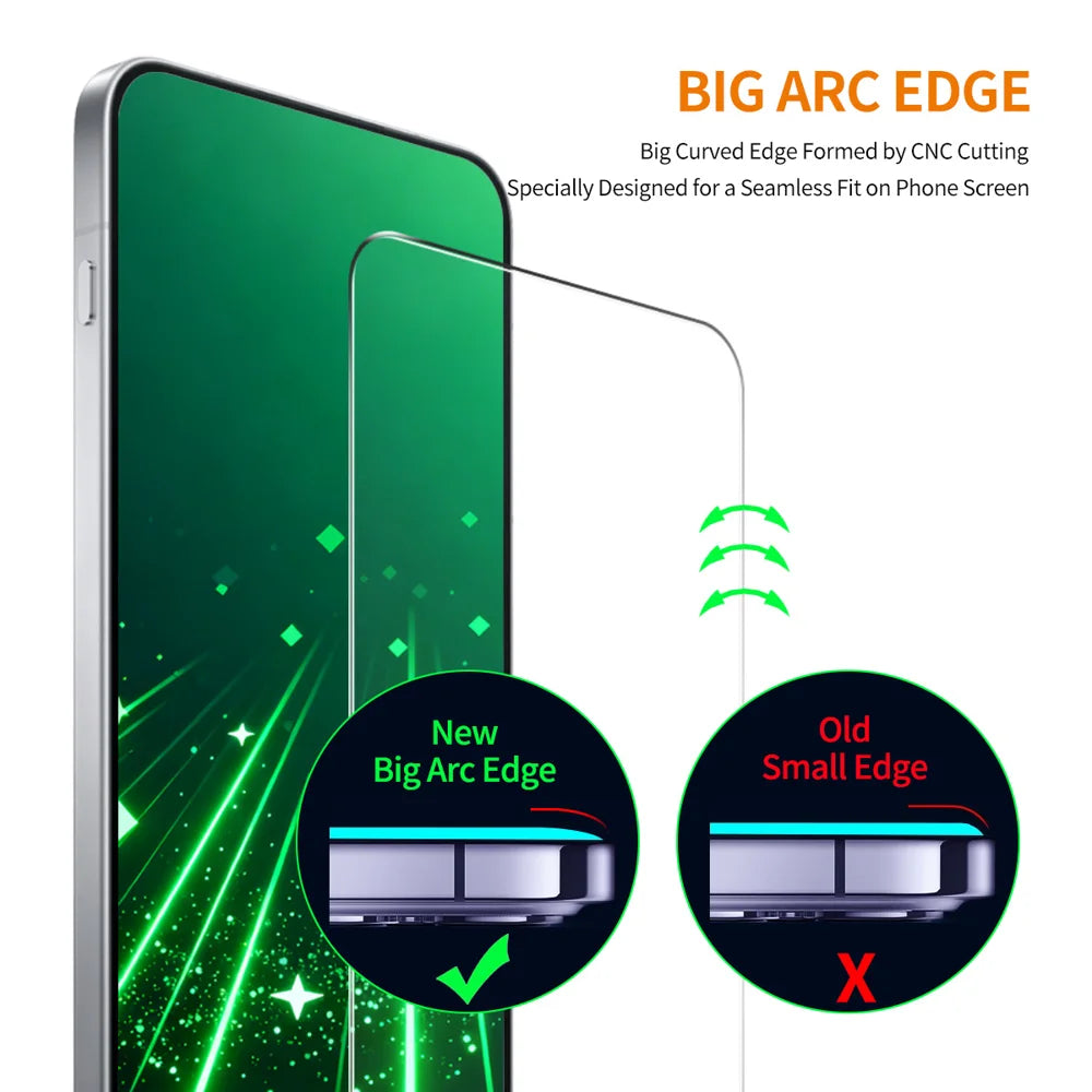 HAT PRINCE for Huawei nova 16 Ultra 5G / Huawei nova 16 Pro 5G ENKAY  2Pcs Screen Protector 9H Clear Full Glue High Aluminum-Silicon Glass Film (NOT Complete Covering) - Transparent - 4