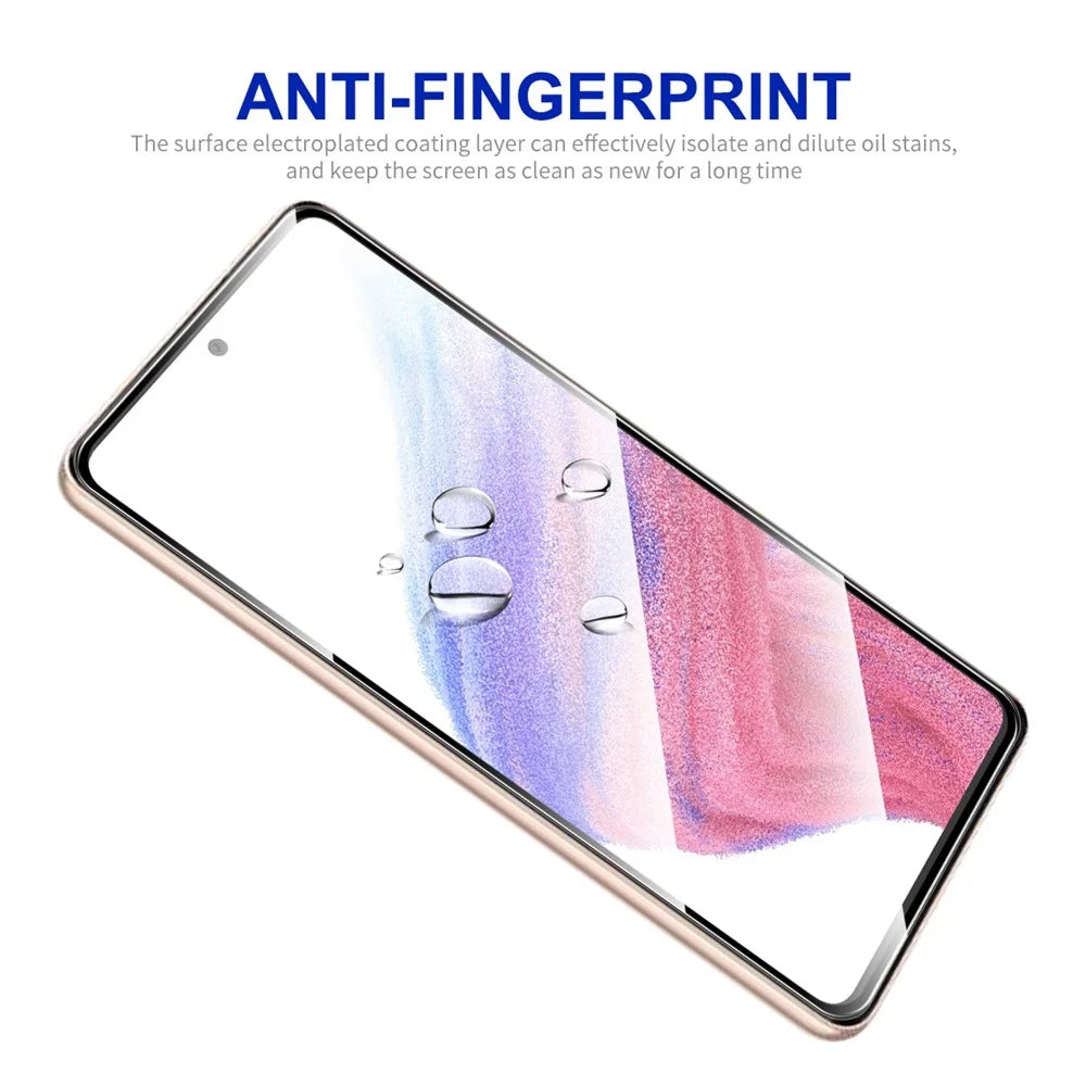 ENKAY HAT PRINCE For Samsung Galaxy A54 5G 0.26mm 2.5D Anti-fingerprint Screen Protector Full Covering Sensitive Touch High Aluminium-silicon Glass Film - 5