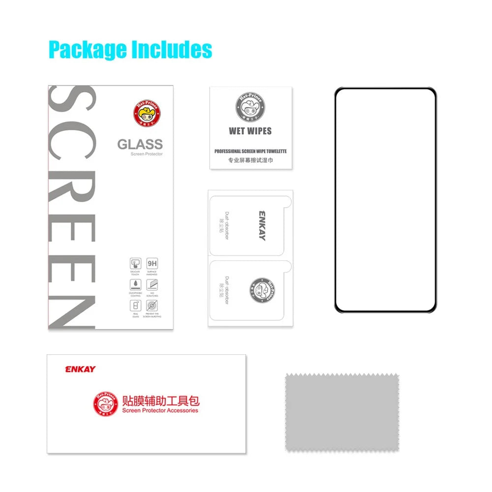 ENKAY HAT PRINCE For Samsung Galaxy A54 5G 0.26mm 2.5D Anti-fingerprint Screen Protector Full Covering Sensitive Touch High Aluminium-silicon Glass Film - 7