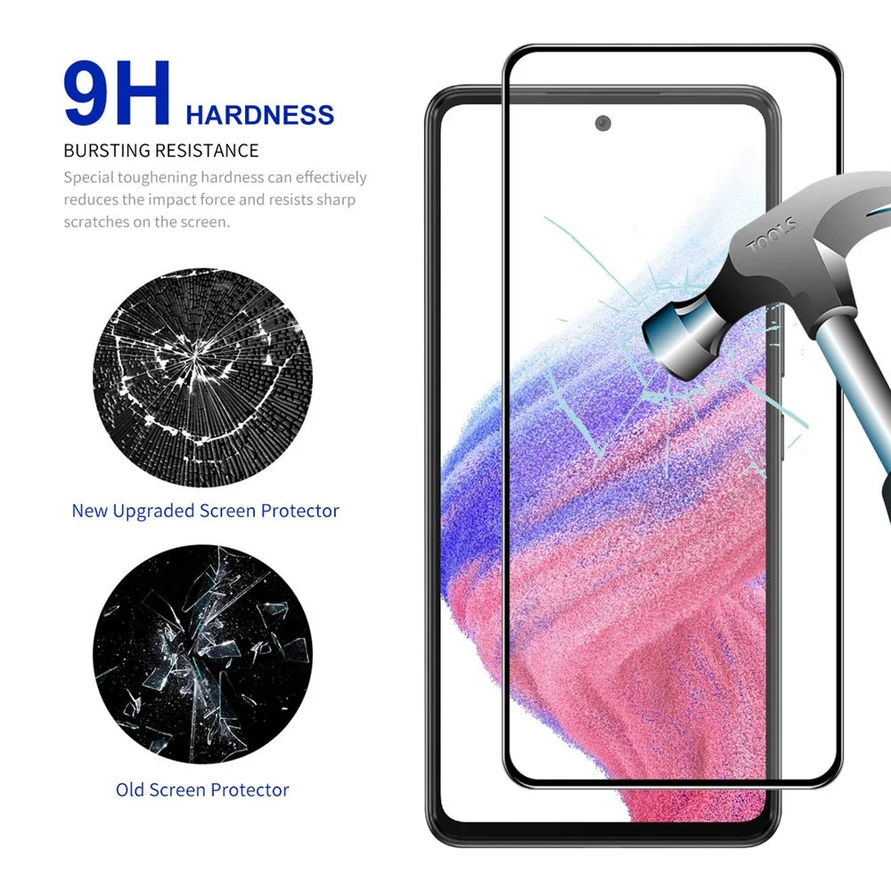 ENKAY HAT PRINCE 2Pcs / Set For Samsung Galaxy A54 5G HD Screen Protector 0.26mm 9H 2.5D Arc Edge Full Glue High Aluminium-silicon Glass Film - 3