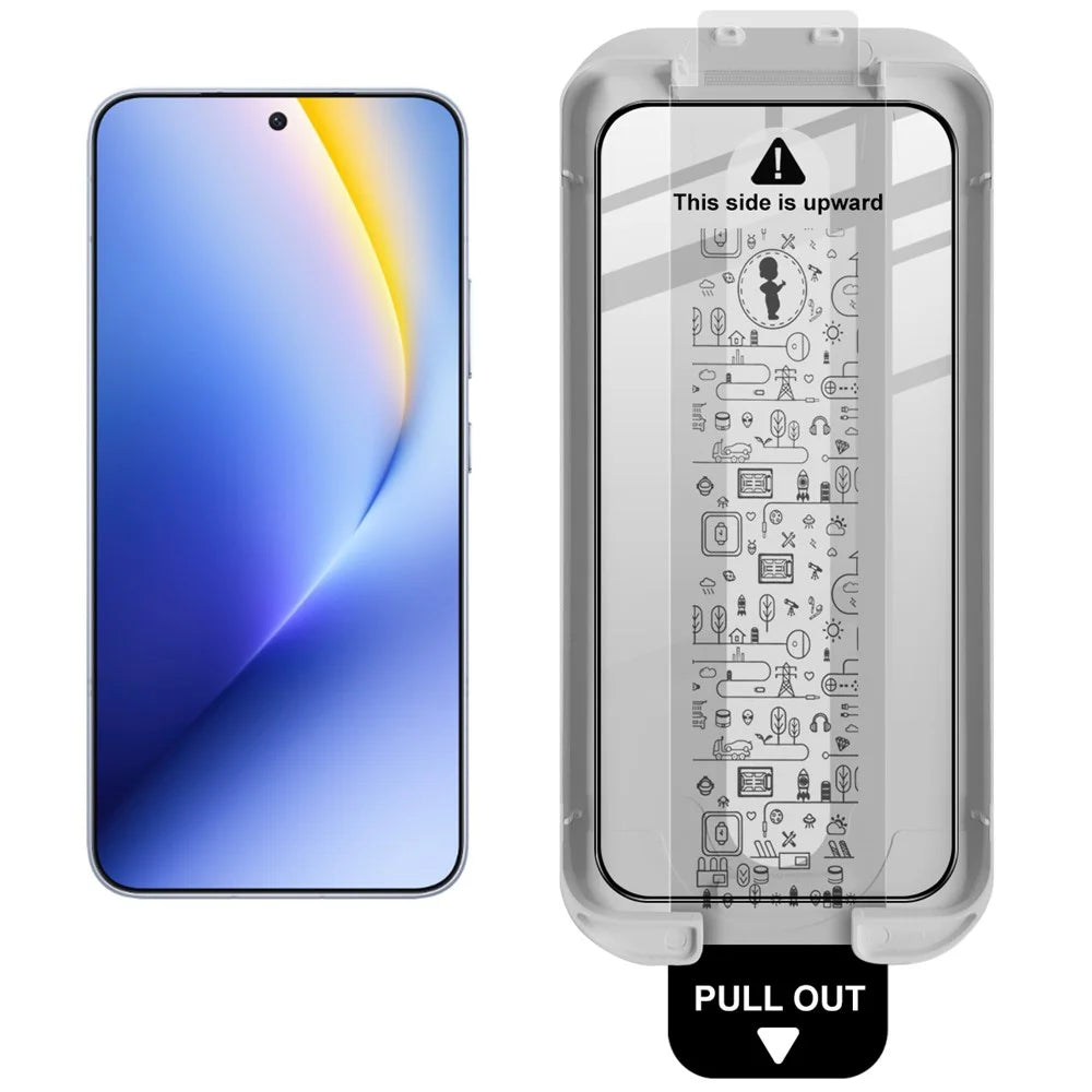 IMAK Tempered Glass For Honor Win Turbo 5G Full Screen Protector Full Glue Film with Dust-free Installation Tool - Black - 3
