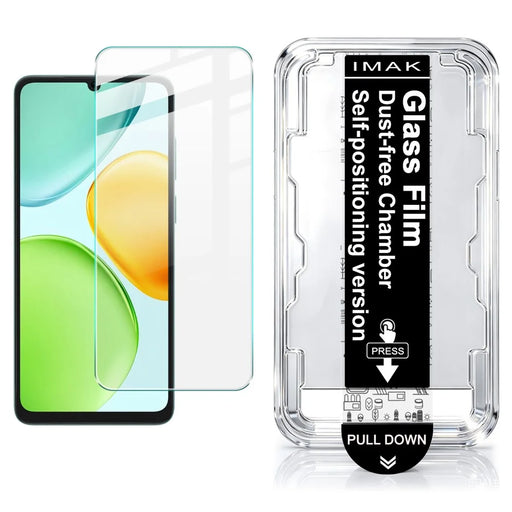 IMAK H Series For Honor 500 Smart 5G  /  X6d 5G  /  Play 60A 5G Tempered Glass Screen Protector Film with Dust-free Installation Tool - Transparent - 1