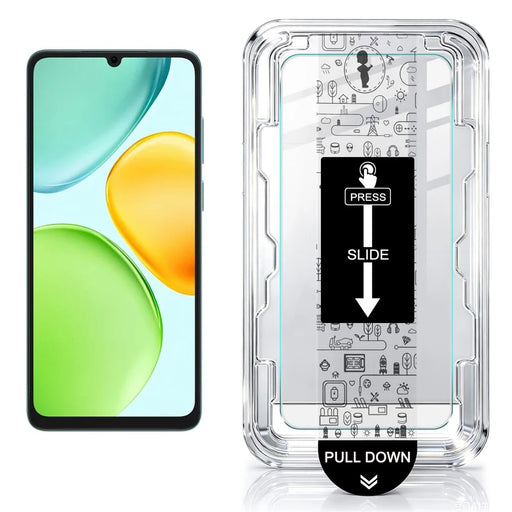 IMAK H Series For Honor 500 Smart 5G  /  X6d 5G  /  Play 60A 5G Tempered Glass Screen Protector Film with Dust-free Installation Tool - Transparent - 2