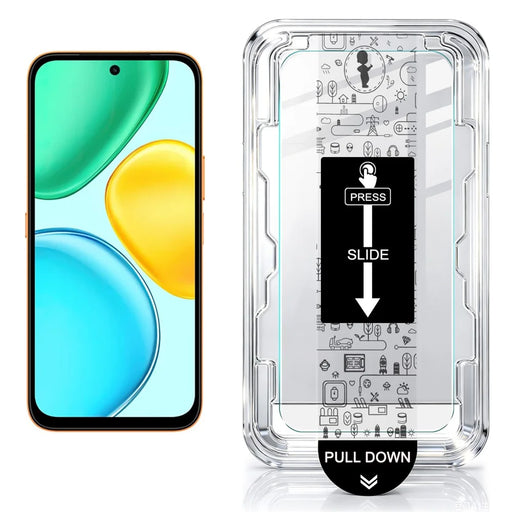 IMAK H Series For Honor X7e 4G Tempered Glass Screen Protector Film with Dust-free Installation Tool - Transparent - 2