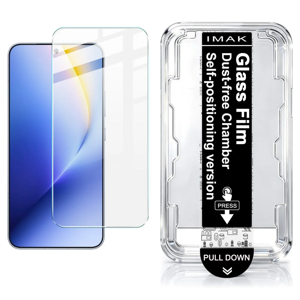 IMAK H Series For Honor Win Turbo 5G Tempered Glass Screen Protector Easy Installation Film with Auto Dust-Remove Tool - Transparent Kit (NOT Complete Covering) (Fingerprint Unlock) - 1