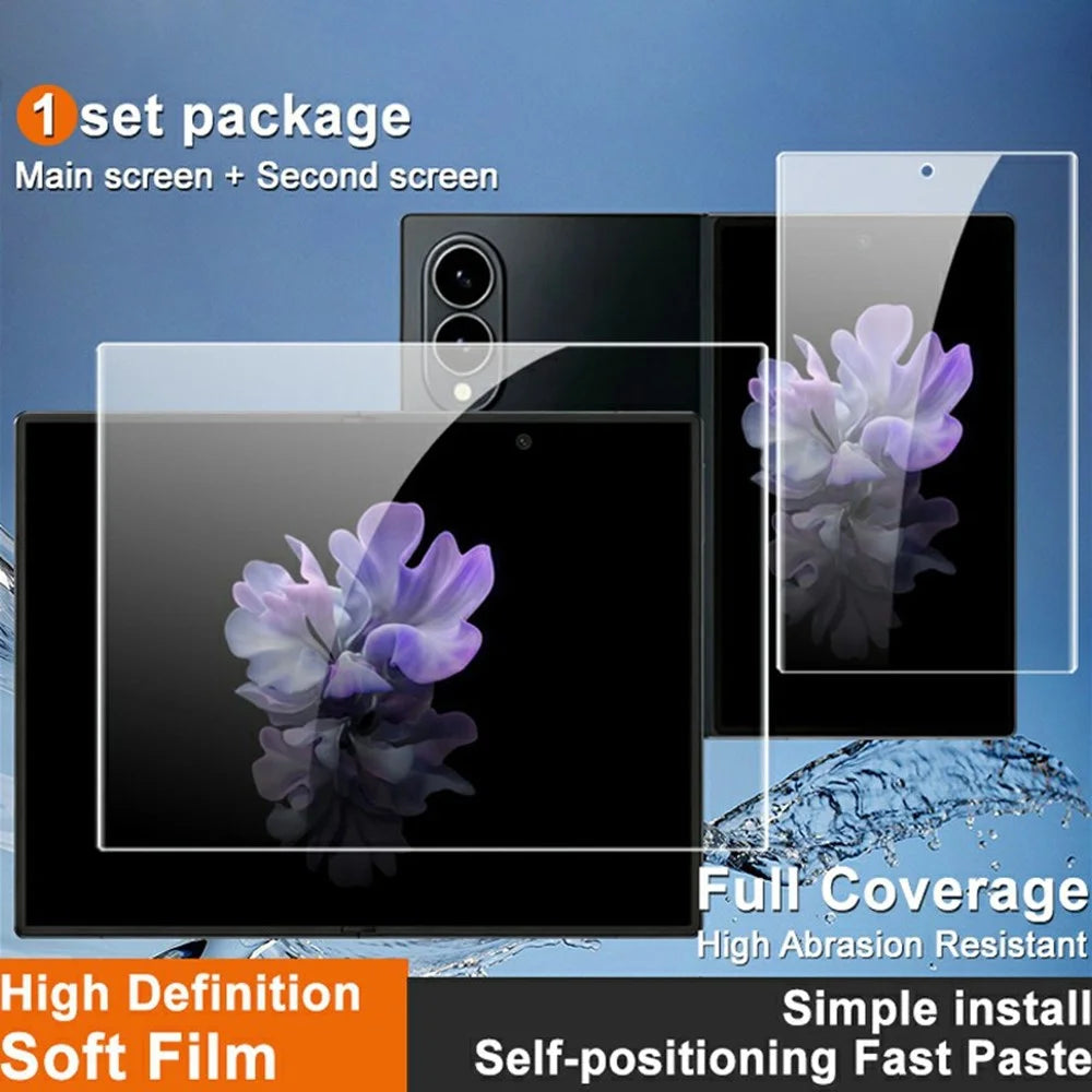 IMAK Hydrogel Film 4th Gen for Samsung Galaxy Z Fold8 1 Set TPU Full Glue Full Screen Film (Front Screen + Inner Large Screen) - 3