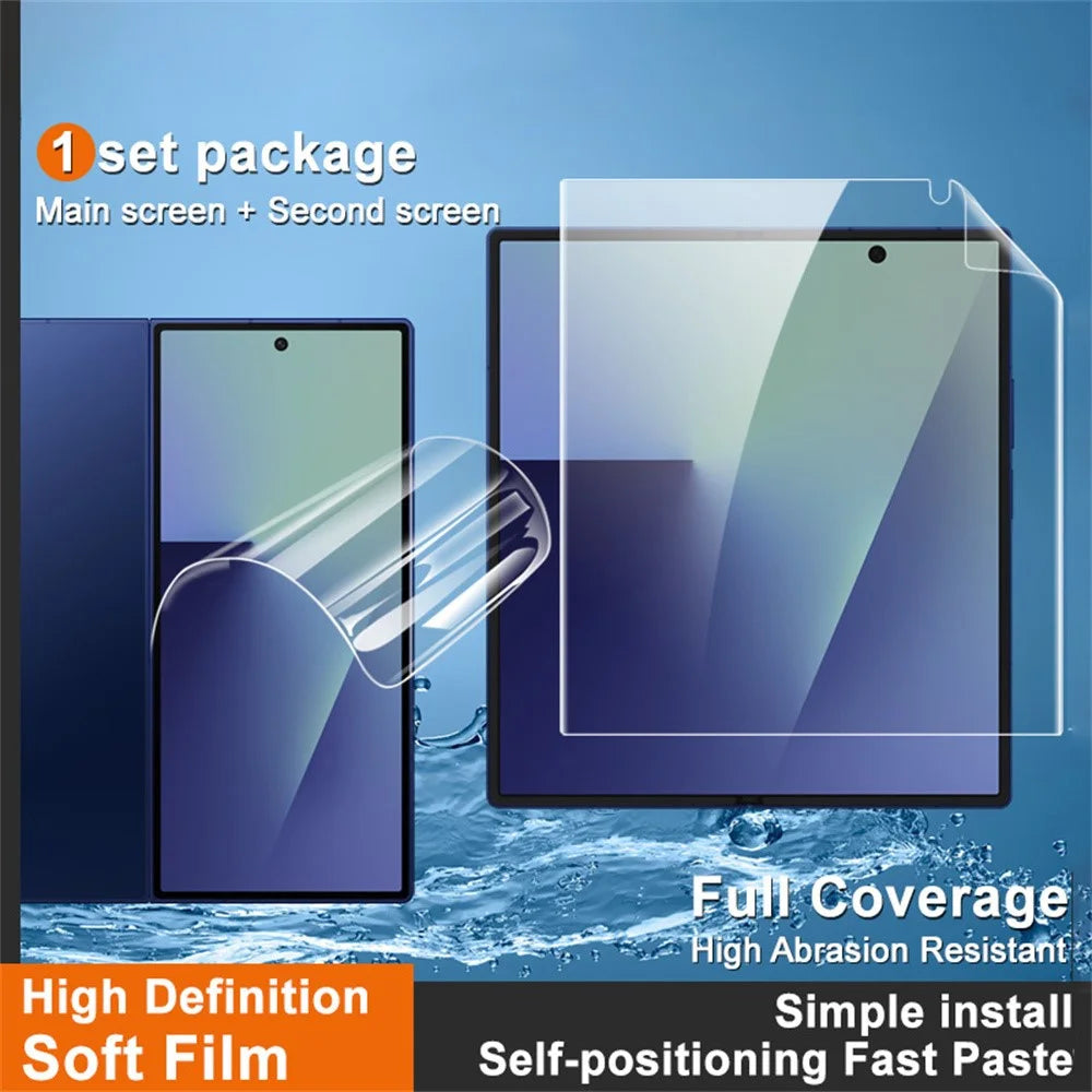 IMAK Hydrogel Film 4th Gen for Samsung Galaxy Z Fold8 Ultra 1 Set TPU Full Glue Full Screen Film (Front Screen + Inner Large Screen) - 2